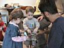 Their first robotic experience with their uncle zkal.